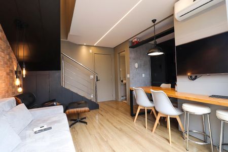 Sala de apartamento para alugar com 1 quarto, 59m² em Setor Bueno, Goiânia