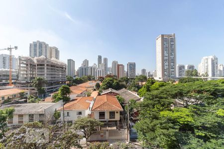Vista de kitnet/studio para alugar com 1 quarto, 41m² em Brooklin, São Paulo