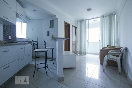 Sala de apartamento para alugar com 1 quarto, 36m² em Serrinha, Goiânia