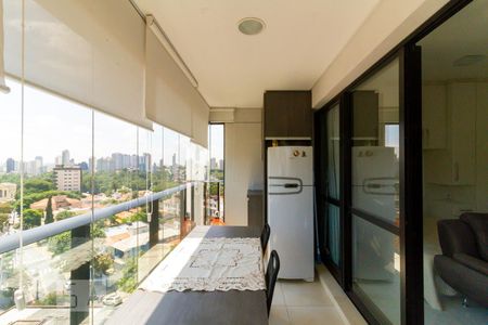 Varanda da Sala de kitnet/studio para alugar com 1 quarto, 39m² em Vila Mariana, São Paulo