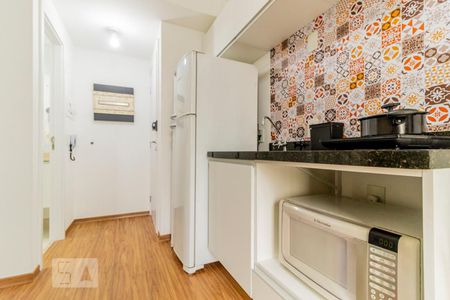 Studio para alugar com 25m², 1 quarto e sem vagaCozinha - Microondas