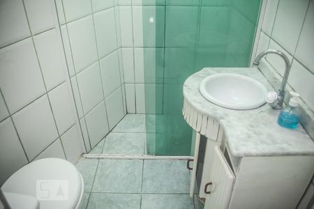Detalhe do banheiro de apartamento para alugar com 1 quarto, 50m² em República, São Paulo