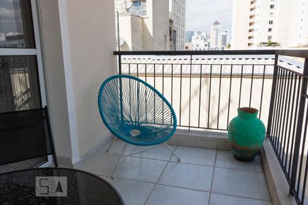 Varanda do Quarto de apartamento para alugar com 1 quarto, 43m² em República, São Paulo