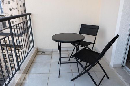 Varanda do Quarto de apartamento para alugar com 1 quarto, 43m² em República, São Paulo