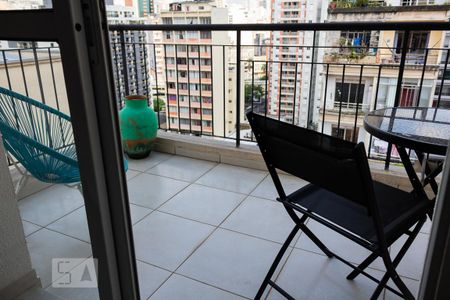 Varanda do Quarto de apartamento para alugar com 1 quarto, 43m² em República, São Paulo