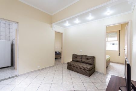 Sala de apartamento para alugar com 2 quartos, 55m² em Embaré, Santos