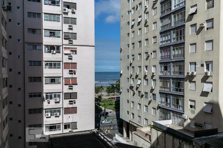 Vista de kitnet/studio para alugar com 1 quarto, 33m² em Boqueirão, Santos