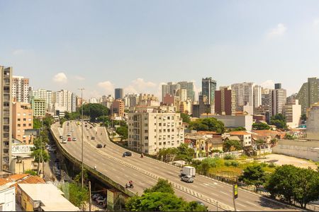 Sala - Vista de apartamento à venda com 1 quarto, 38m² em Bela Vista, São Paulo