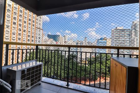 Varanda de apartamento à venda com 1 quarto, 37m² em Campos Elíseos, São Paulo