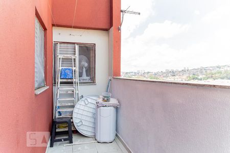 Varanda da Sala de apartamento à venda com 2 quartos, 57m² em Vila Guarani, Santo André