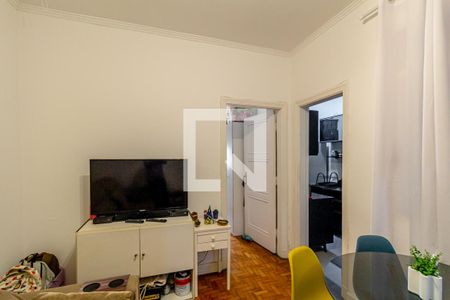 Sala de apartamento para alugar com 1 quarto, 49m² em República, São Paulo