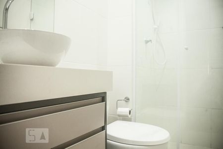 Apartamento para alugar com 25m², 1 quarto e sem vagaDetalhe do banheiro