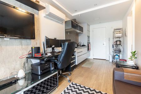 Sala de apartamento para alugar com 1 quarto, 41m² em Brooklin Paulista, São Paulo