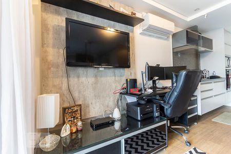 Detalhe Sala de apartamento para alugar com 1 quarto, 41m² em Brooklin Paulista, São Paulo