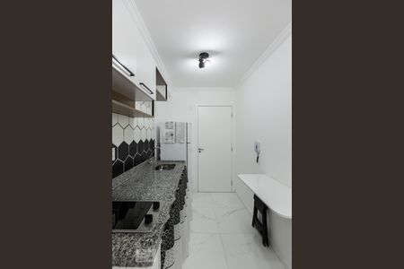 Cozinha de kitnet/studio para alugar com 1 quarto, 25m² em Vila Buarque, São Paulo