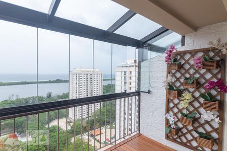 Varanda da Sala 1 de apartamento para alugar com 3 quartos, 260m² em Barra da Tijuca, Rio de Janeiro