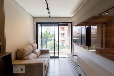 Sala de apartamento para alugar com 1 quarto, 40m² em Pinheiros, São Paulo
