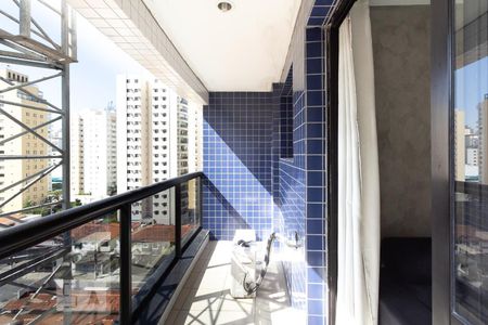 Varanda da Sala de apartamento para alugar com 1 quarto, 85m² em Vila Nova Conceição, São Paulo