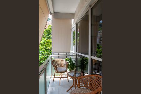Varanda da Sala de apartamento para alugar com 3 quartos, 128m² em Lagoa, Rio de Janeiro