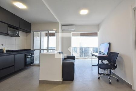 Sala de apartamento à venda com 1 quarto, 50m² em Vila Gertrudes, São Paulo