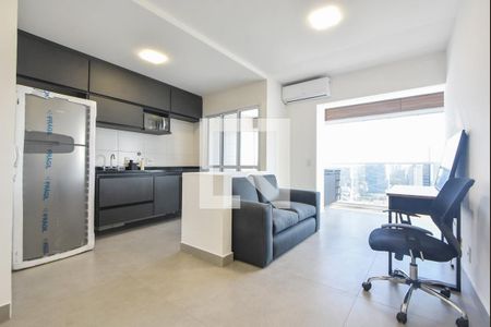 Sala de apartamento à venda com 1 quarto, 50m² em Vila Gertrudes, São Paulo
