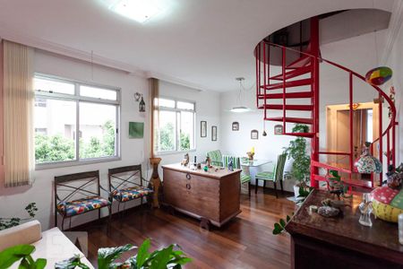 Sala de apartamento para alugar com 2 quartos, 144m² em Graça, Belo Horizonte