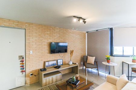 Sala de apartamento para alugar com 1 quarto, 49m² em Campo Belo, São Paulo