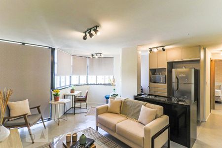Sala de apartamento para alugar com 1 quarto, 49m² em Campo Belo, São Paulo