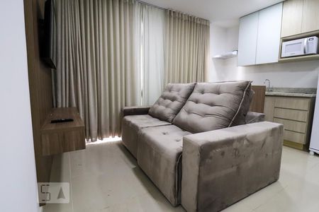 Sala de apartamento para alugar com 1 quarto, 46m² em Jardim Goiás, Goiânia