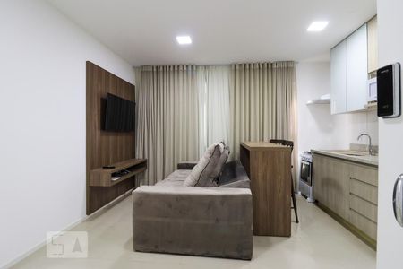 Sala de apartamento para alugar com 1 quarto, 46m² em Jardim Goiás, Goiânia