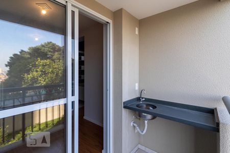 Varanda da Sala de apartamento para alugar com 2 quartos, 48m² em Vila Andrade, São Paulo