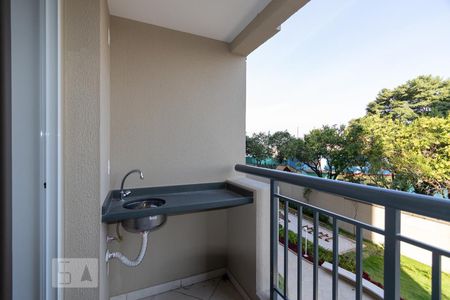 Varanda da Sala de apartamento para alugar com 2 quartos, 48m² em Vila Andrade, São Paulo