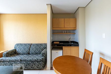 Sala e Cozinha de apartamento à venda com 1 quarto, 34m² em Santana, São Paulo