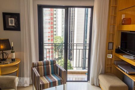 Sala de apartamento para alugar com 1 quarto, 47m² em Itaim Bibi, São Paulo