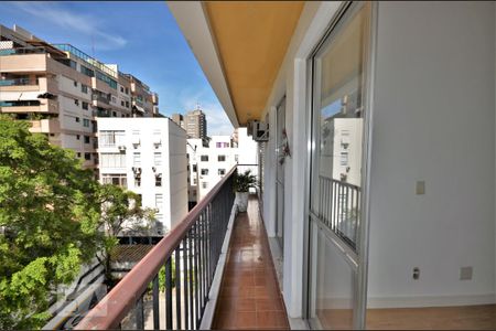 Varanda da Sala de apartamento para alugar com 2 quartos, 70m² em Botafogo, Rio de Janeiro
