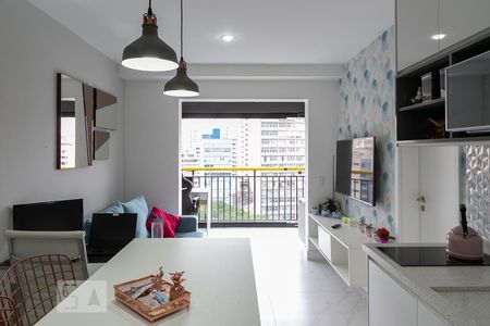 Sala de apartamento para alugar com 1 quarto, 36m² em Campos Elíseos, São Paulo