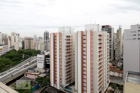 Apartamento para alugar com 36m², 1 quarto e 1 vagaVista da piscina