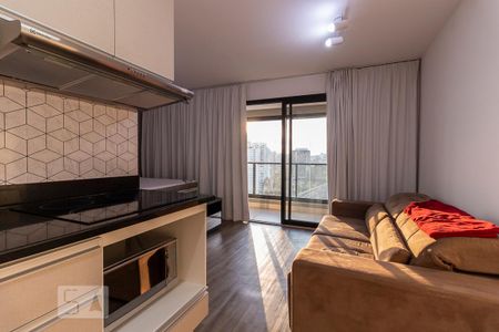 Detalhe Sala de kitnet/studio para alugar com 1 quarto, 37m² em Campo Belo, São Paulo