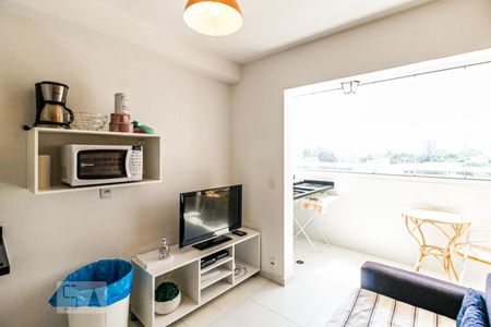 Sala de apartamento à venda com 1 quarto, 31m² em Santo Amaro, São Paulo