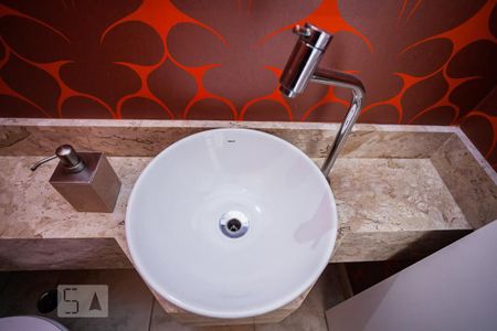 Detalhe do lavabo de apartamento para alugar com 1 quarto, 48m² em Vila Andrade, São Paulo