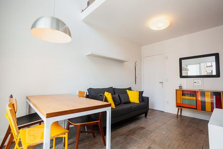 Sala de apartamento para alugar com 1 quarto, 48m² em Vila Andrade, São Paulo