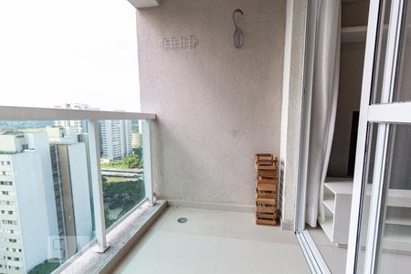 Sala - Sacada de apartamento para alugar com 1 quarto, 37m² em Santo Amaro, São Paulo