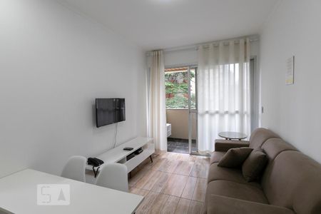 Sala de apartamento para alugar com 1 quarto, 52m² em Moema, São Paulo
