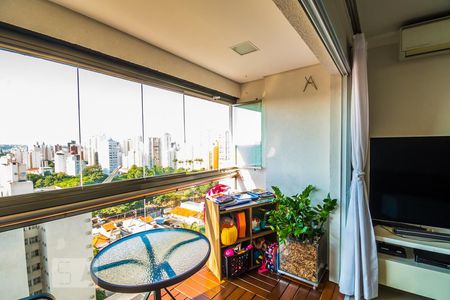 Varanda da Sala de apartamento para alugar com 1 quarto, 42m² em Cambuí, Campinas