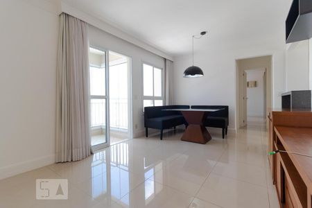 Sala de Tv e Sala de Jantar de apartamento para alugar com 2 quartos, 70m² em Mansões Santo Antônio, Campinas