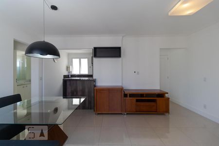 Sala de Tv e Sala de Jantar de apartamento para alugar com 2 quartos, 70m² em Mansões Santo Antônio, Campinas