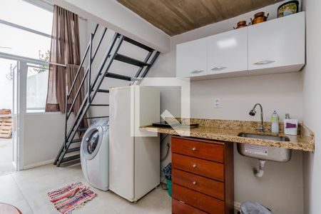 Sala/Cozinha de casa de condomínio para alugar com 1 quarto, 24m² em Azenha, Porto Alegre