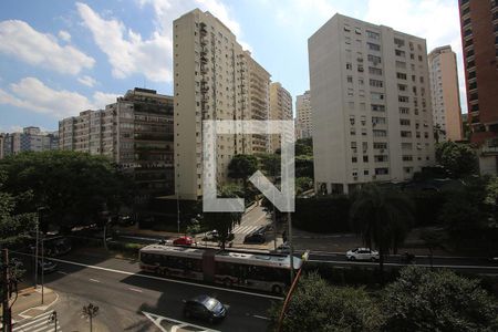 Sala - Vista  de apartamento para alugar com 2 quartos, 135m² em Jardim Paulista, São Paulo