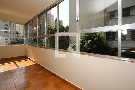 Varanda da Sala de apartamento à venda com 2 quartos, 135m² em Jardim Paulista, São Paulo