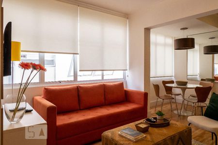 Sala de apartamento para alugar com 1 quarto, 47m² em Santa Cecilia, São Paulo